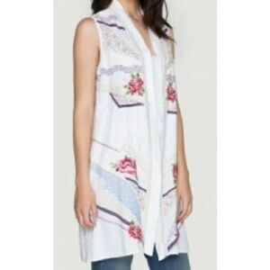Johnny Was Sabine Novelle Embroidered Vest Sz. S